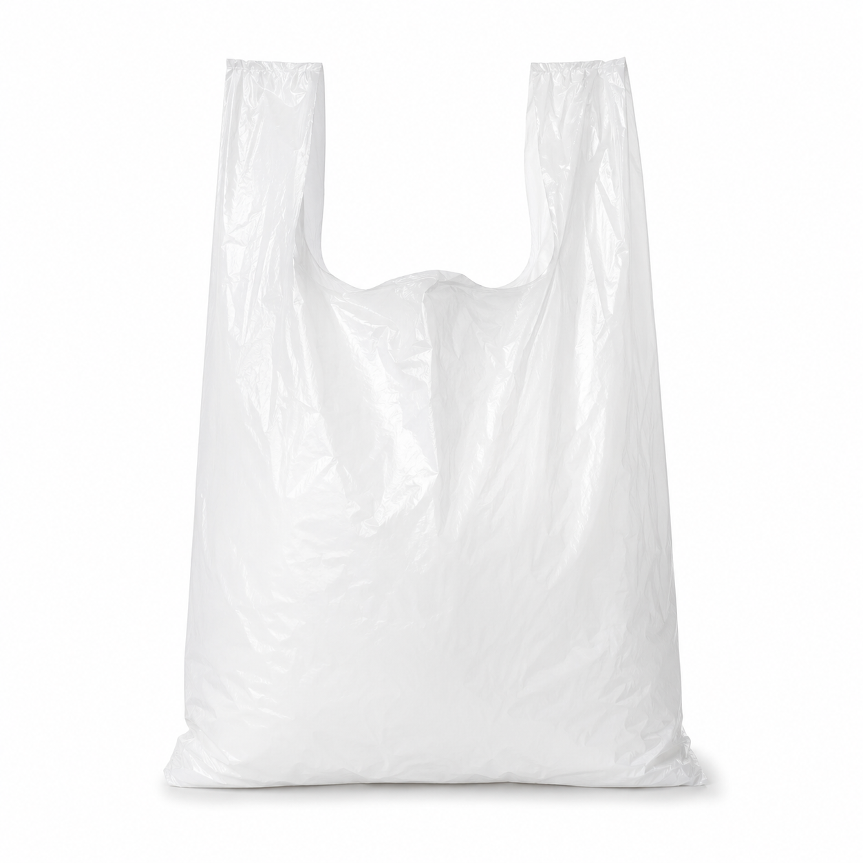 Plastic T-shirt carryout bag for permitted retail markets
